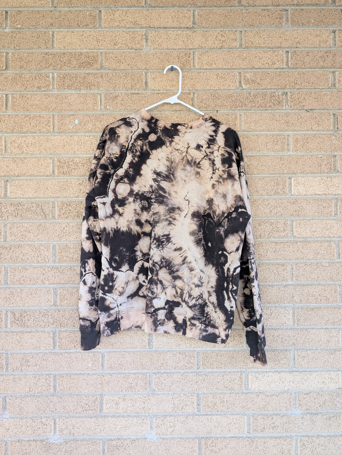 Large Unisex Black Reversed Crewneck