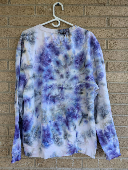 Purple Soft Spiral Crewneck - XL