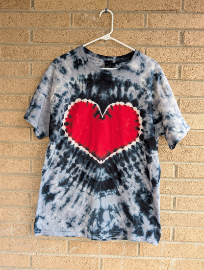 Large Red Heart Unisex Shirt