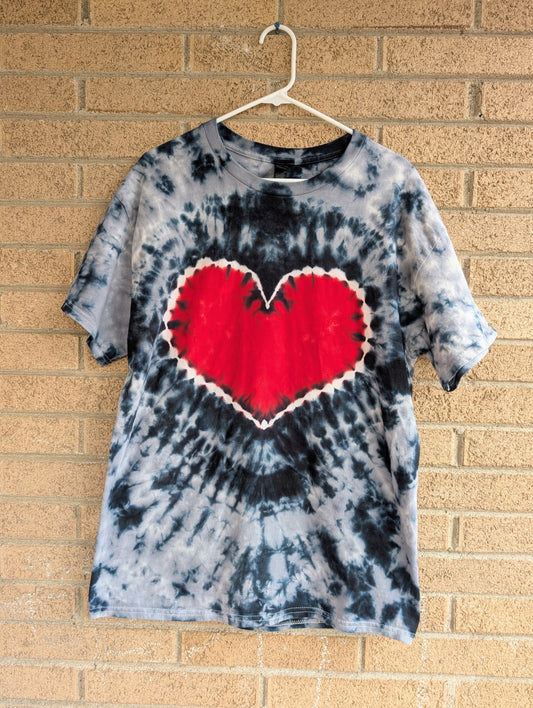 Large Red Heart Unisex Shirt