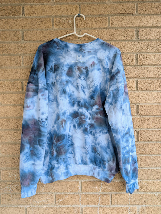 XLarge Ice Dyed Unisex Crewneck